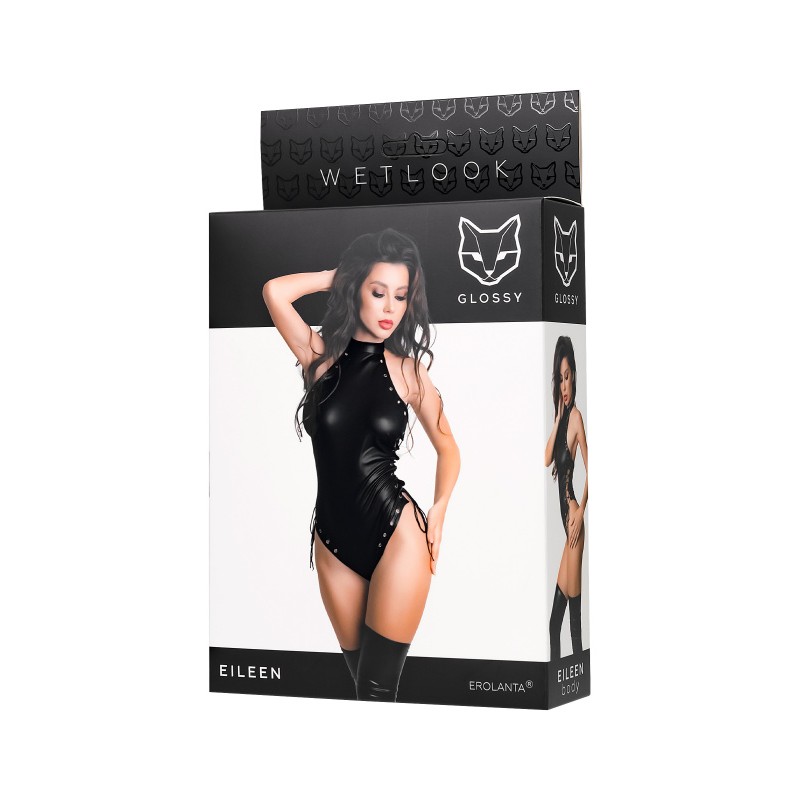 Боди Glossy Eileen из материала Wetlook, XL