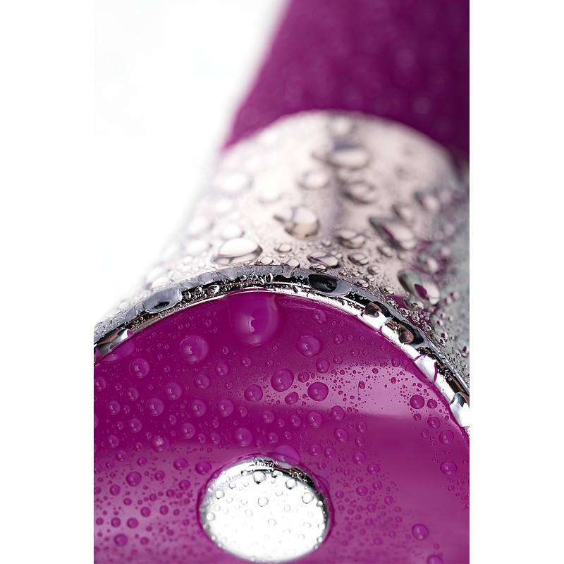 Вибратор с клиторальным стимулятором JOS LOLY, с гибкой головкой, силикон, фиолетовый, 21,6 см