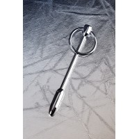 Уретральный плаг-пуля TOYFA Metal с кольцом в основании, серебряный