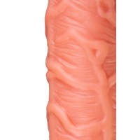 Насадка KOKOS с дополнительной стимуляцией, реалистичная, TPE, телесная, 16.5 см