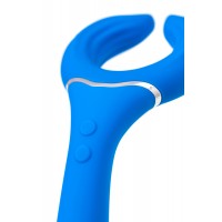 Многофункциональный вибратор L'EROINA Whally, силикон, голубой, 18,5 см