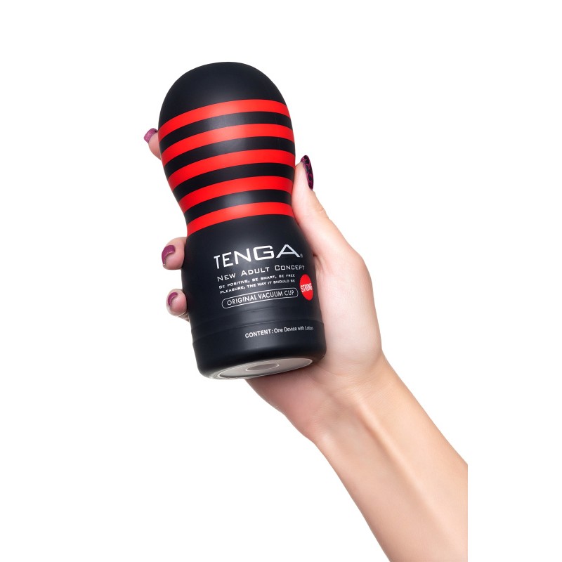 Нереалистичный мастурбатор TENGA  Original Vaccum Cup, TPE, белый, 18 см