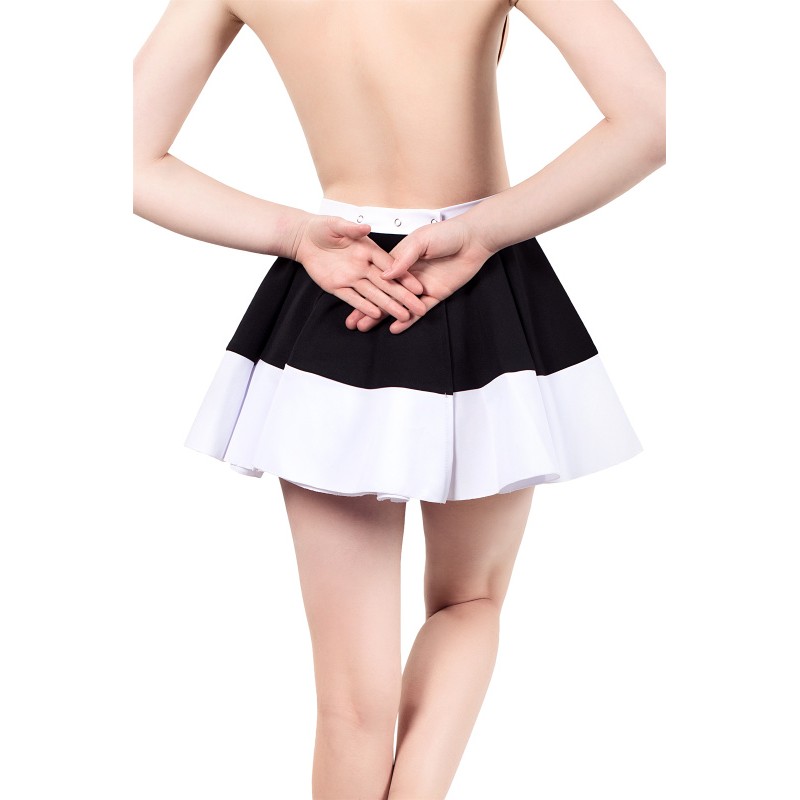 Нижняя часть костюма «Горничная», Pecado BDSM, юбка, черно-белый, 40-42