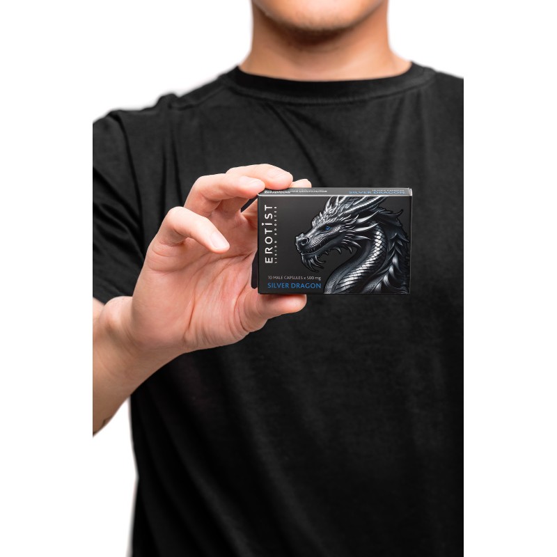 Капсулы Erotist SILVER DRAGON, для мужчин, для усиления эрекции, 10 капсул