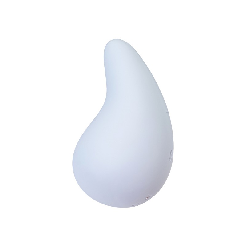 Вибромассажер Satisfyer Dew Drop, силикон, голубой, 8,1 см