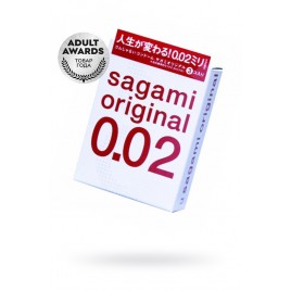 Презервативы Sagami Original 0.02 УЛЬТРАТОНКИЕ,гладкие №3