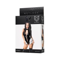 Боди Glossy Stacy из материала Wetlook, XL