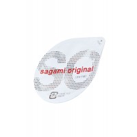 Презервативы Sagami, original 0.02, полиуретан, ультратонкие, гладкие, 19 см, 5,8 см, 2 шт.
