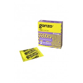 Презервативы Ganzo, sense, латекс, ультратонкие, 18 см, 5,2 см, 3 шт.