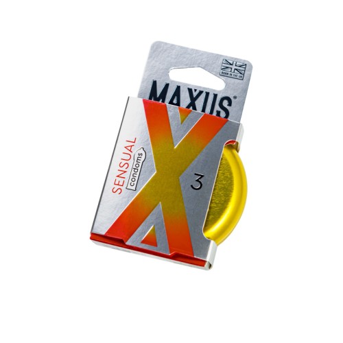 Презервативы Maxus SENSUAL, классические, латекс, 3 шт.