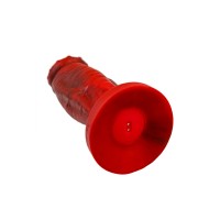 Вибратор Black&Red by TOYFA Monster Saur, силикон, красно-черный, 21,7 см