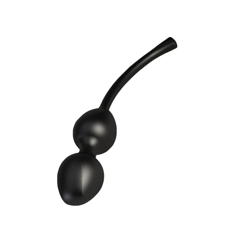 Вагинальные шарики Mystim Jane Wonda Geisha Balls duo, электростимуляция, силикон, черные, Ø 3,5 см
