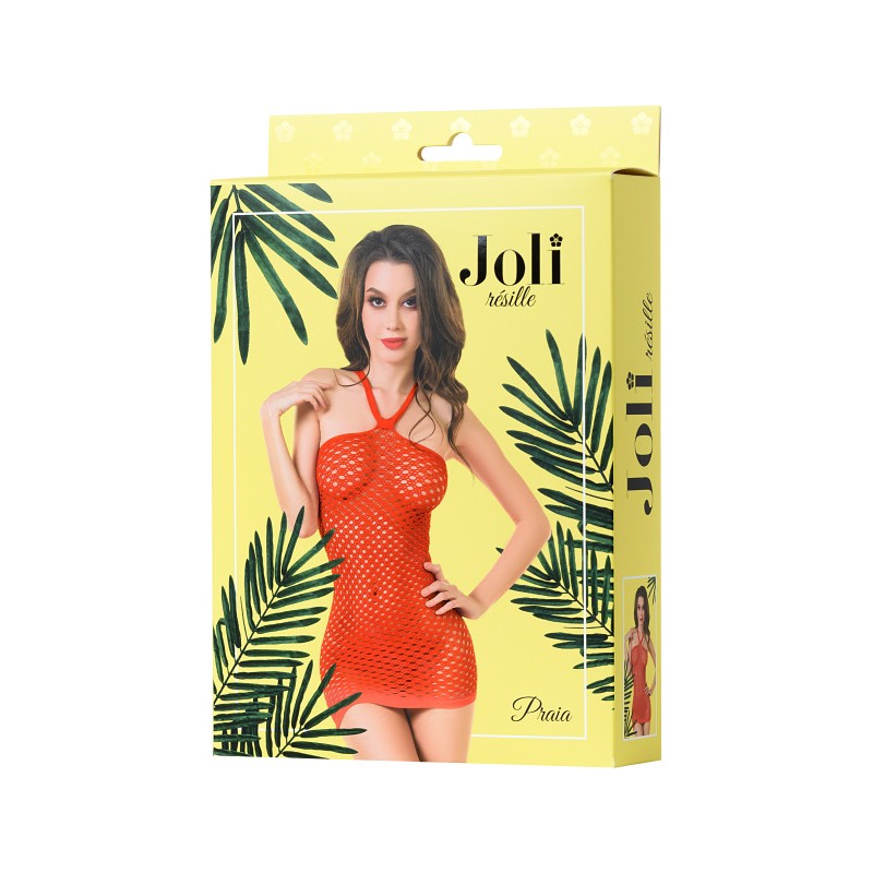 Платье-сетка Joli Praia, красный, L/XL