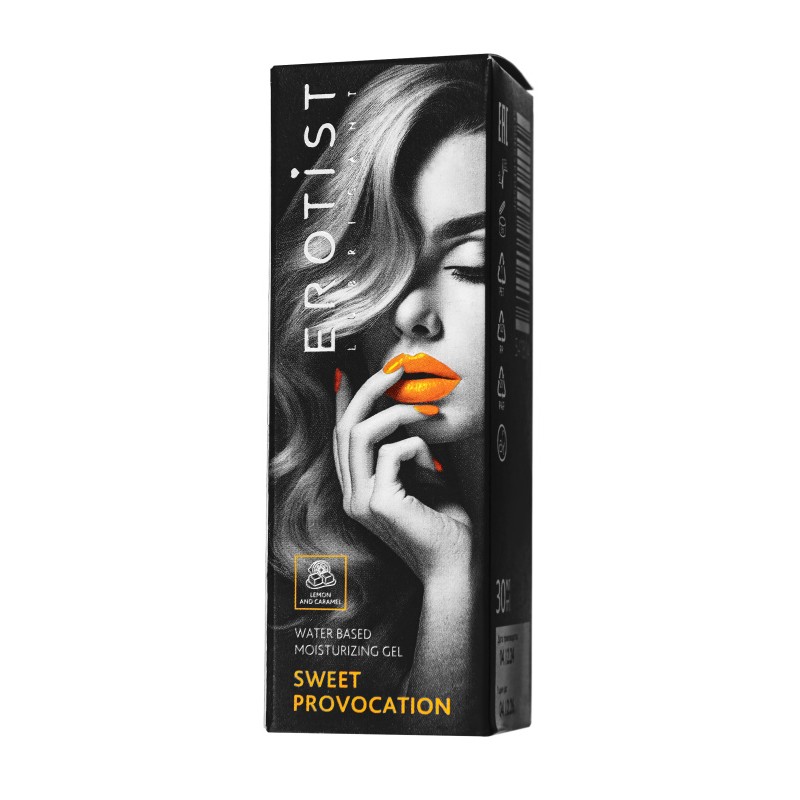 Съедобный гель Erotist SWEET PROVOCATION: LEMON AND CARAMEL (со вкусом лимона и карамели), 30 мл