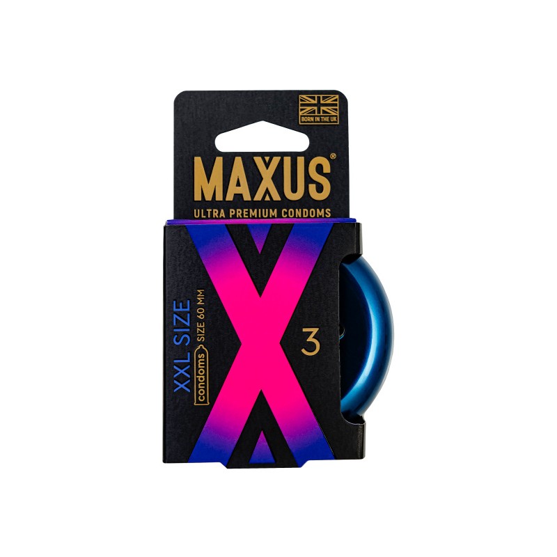 Презервативы Maxus XXL,  латекс, увеличенный размер 3 шт.