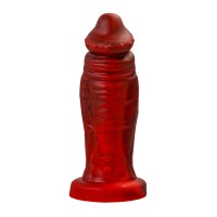 Вибратор Black&Red by TOYFA Monster Saur, силикон, красно-черный, 21,7 см