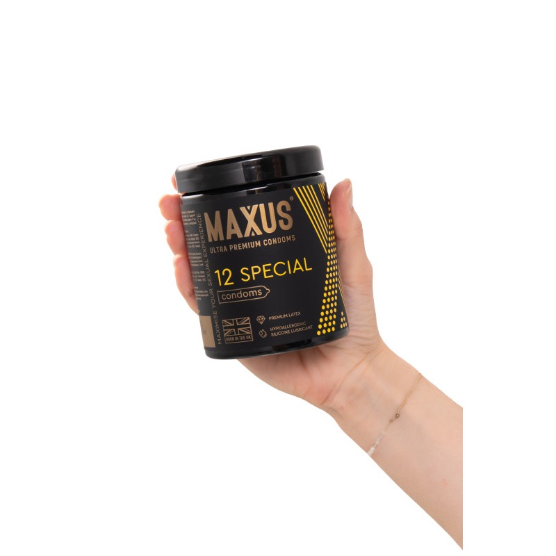 Презервативы Maxus Special, точечно-ребристые, латекс,12 шт