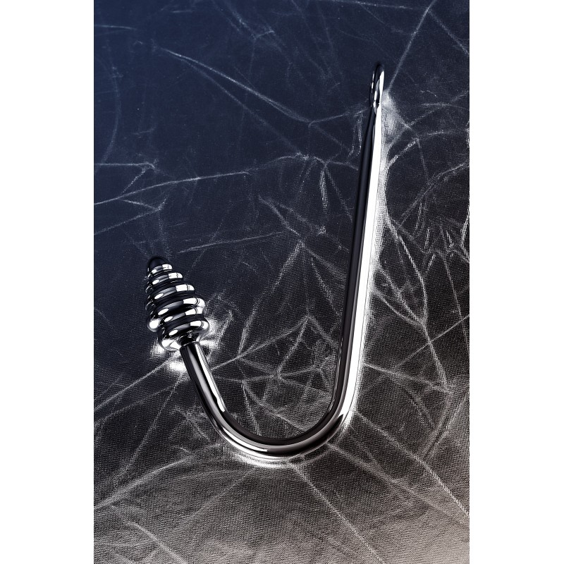 Анальный крюк, TOYFA Metal, металл, серебряная, 40,5 см
