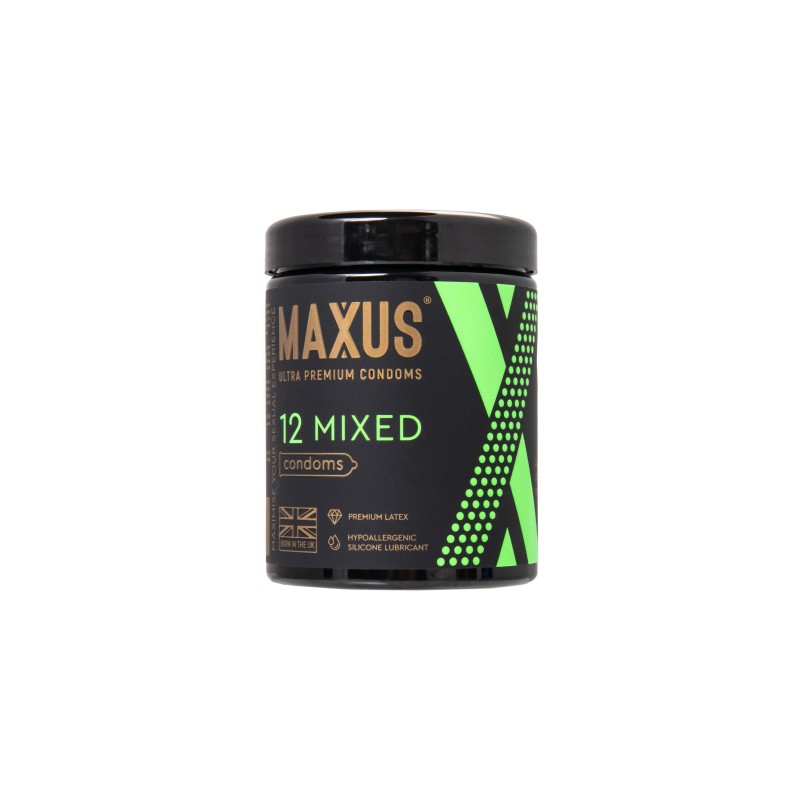 Презервативы Maxus Mixed, набор, латекс, 12 шт.