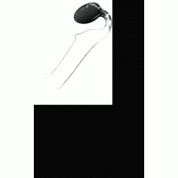 Безремневой нереалистичный страпон Strap-on-me, L, силикон, черный, 25 см