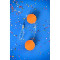 Вагинальные шарики Sexus Funny Five, ABS пластик, Оранжевый, Ø 3 см