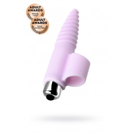Вибронасадка на палец JOS NOVA для анальной стимуляции, силикон, розовая, 9 см