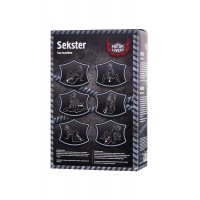 Секс-машина Sekster, MotorLovers, ABS, черная, 29 см