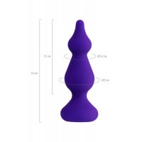 Анальная втулка ToDo by Toyfa Sholt, водонепроницаемая, силикон, фиолетовый, 10 см, Ø 3 см