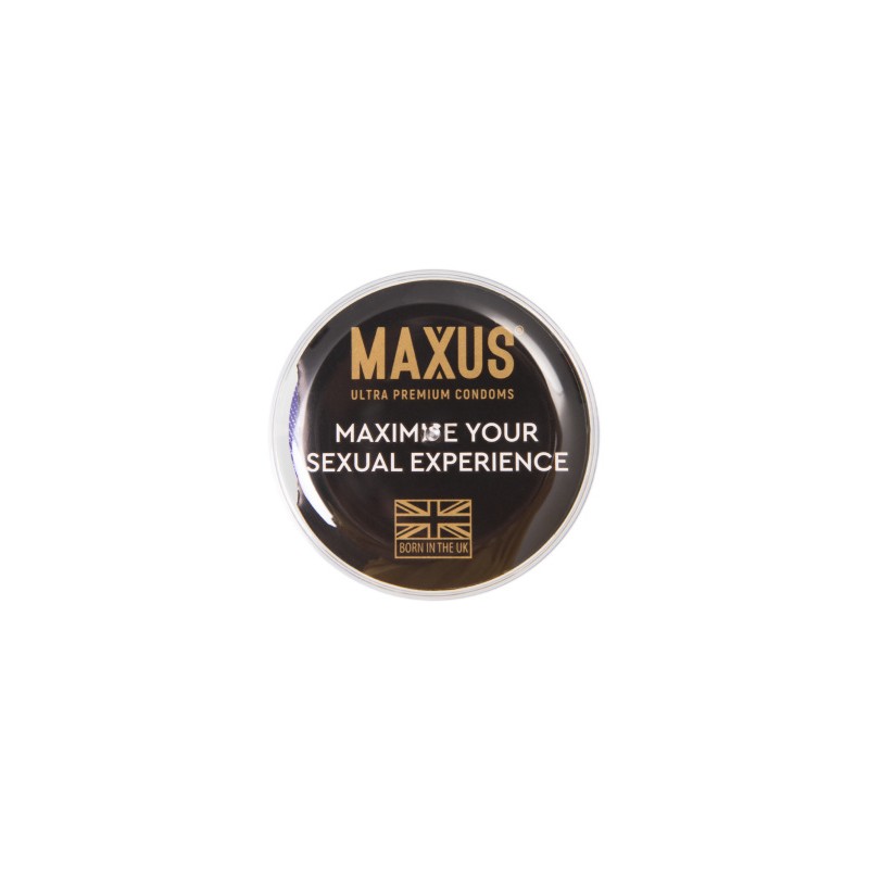 Презервативы Maxus Sensitive, ультратонкие, латекс, пластиковый кейс, 3 шт.