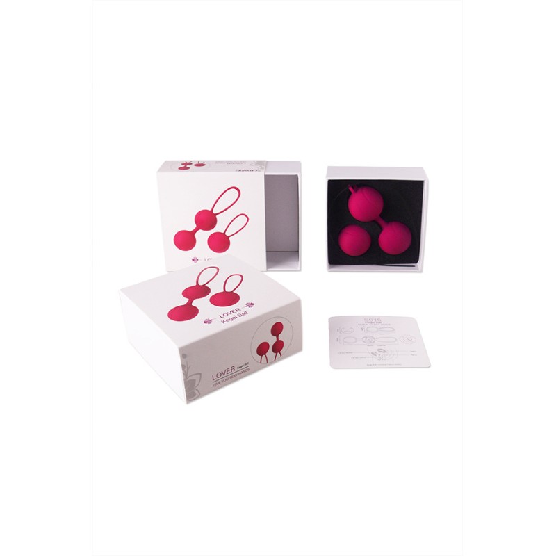 Набор вагинальных шариков S-HANDE LOVER, силикон, розовый, Ø3.4 см