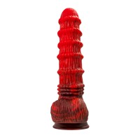 Вибратор Black&Red by TOYFA Monster Tops, силикон, красно-черный, 27 см