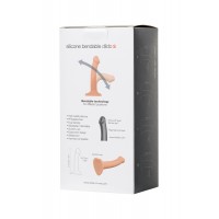 Ремневой нереалистичный страпон на присоске Strap-on-me, S, силикон, телесный, 17 см
