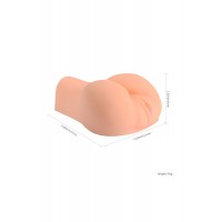 Мастурбатор  реалистичный вагина+анус, XISE, TPR, телесный, 17 см.