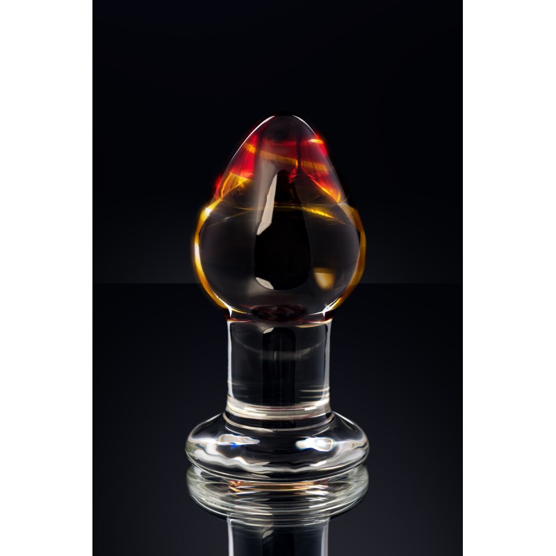 Анальная втулка Sexus Glass, стекло, прозрачная, 9 см, Ø 4 см