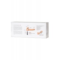Безремневой нереалистичный страпон Strap-on-me с вибрацией, M, силикон, телесный, 24,5 см