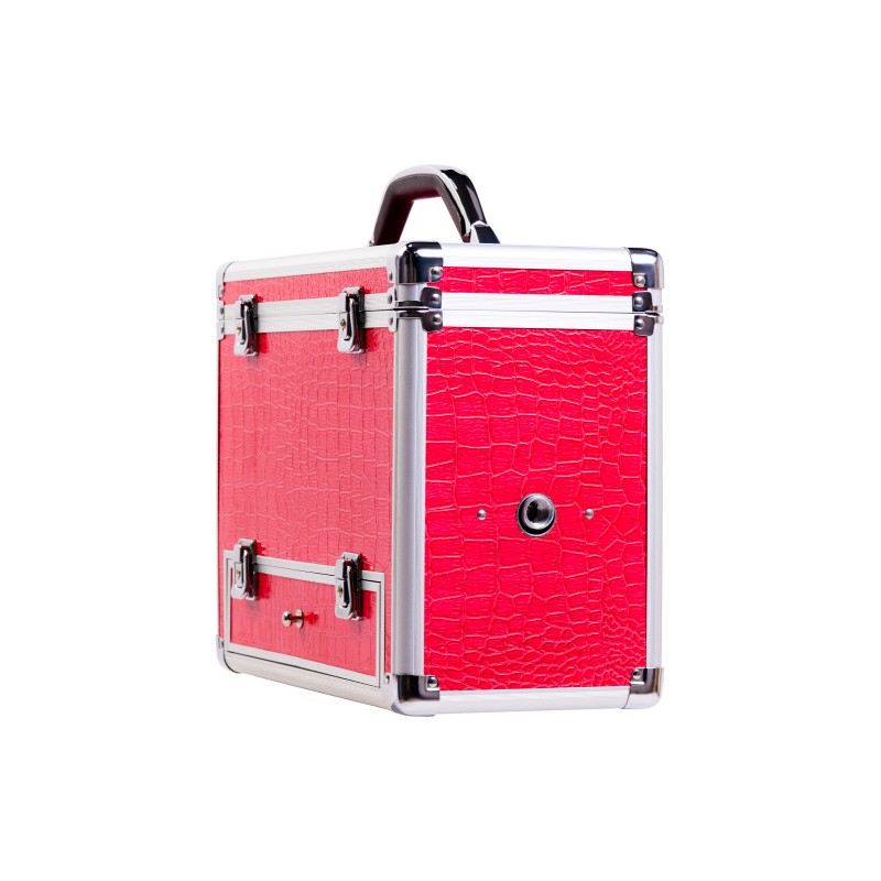 Секс-чемодан Diva Wiggler, с двумя насадками, металл, розовый, 28 см
