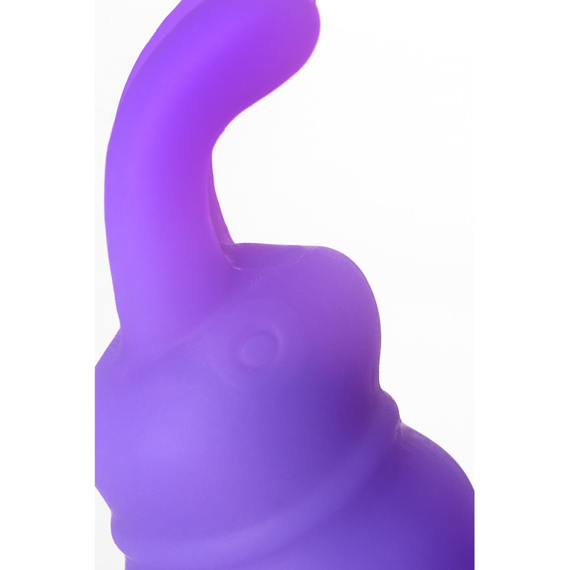Вибратор NMC Icy Bunny на присоске с клиторальным стимулятором, фиолетовый