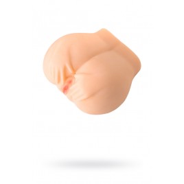 Мастурбатор реалистичный TOYFA Juicy Pussy Pauline с вибрацией, вагина и анус,TPR, телесный, 14,5 см