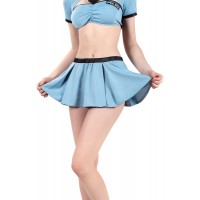 Нижняя часть костюма «Полицейская», Pecado BDSM, юбка, голубой, 40-42