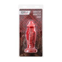 Вибратор Black&Red by TOYFA Monster Saur, силикон, красно-черный, 21,7 см