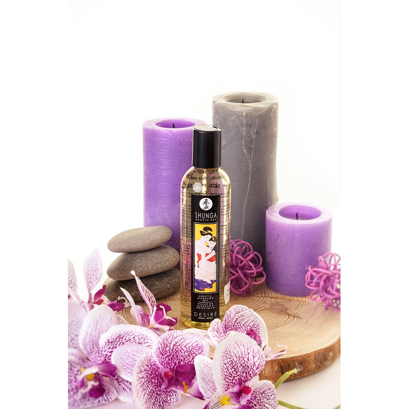 Масло для массажа Shunga Desire, натуральное, возбуждающее, ваниль, 240 мл