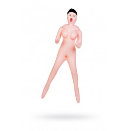 Кукла надувная Scarlett,брюнетка,TOYFA Dolls-X Passion,с тремя отверстиями,кибер вставка,вагина-анус