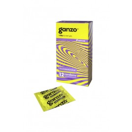 Презервативы Ganzo, sense, латекс, ультратонкие, 18 см, 5,2 см, 12 шт.