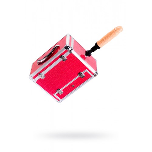 Секс-чемодан Diva Wiggler, с двумя насадками, металл, розовый, 28 см