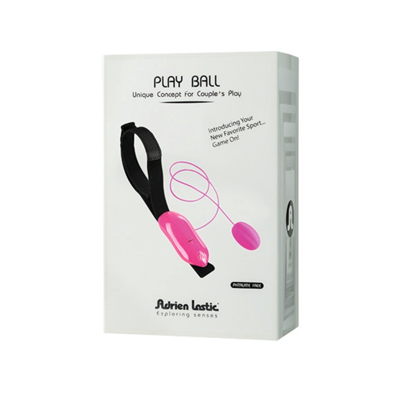 Виброяйцо Adrien Lastic Play Ball, силикон, розовый, 3,9 см