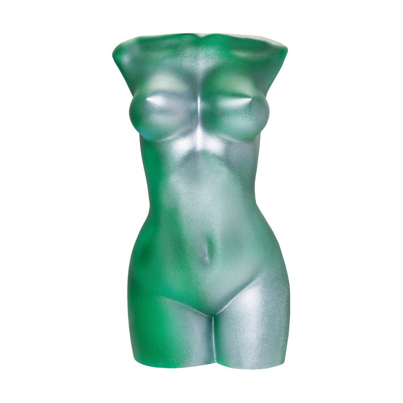 Подставка под сувенирную продукцию "Женское тело" серебренный, зеленый
