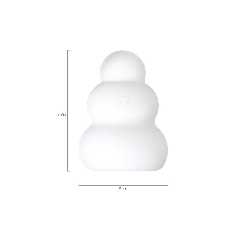 Мастурбатор нереалистичный MensMax Pucchi Dot, TPE, белый, 6,5 см