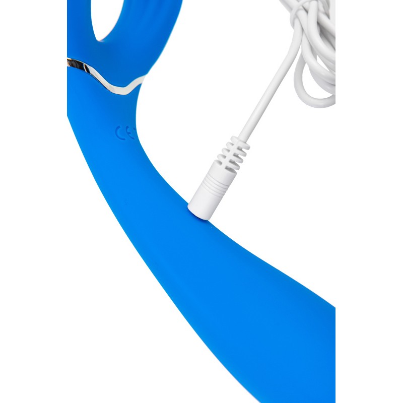 Многофункциональный вибратор L'EROINA Whally, силикон, голубой, 18,5 см