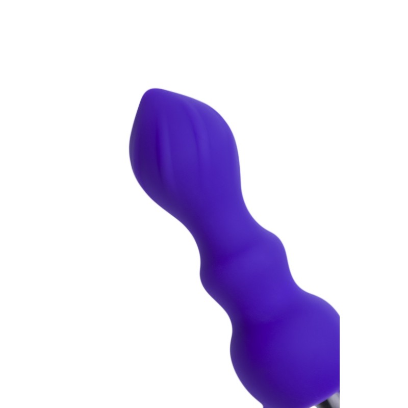 Анальная втулка ToDo by Toyfa Curvy, силикон, фиолетовая, 14 см, Ø 3,2 см