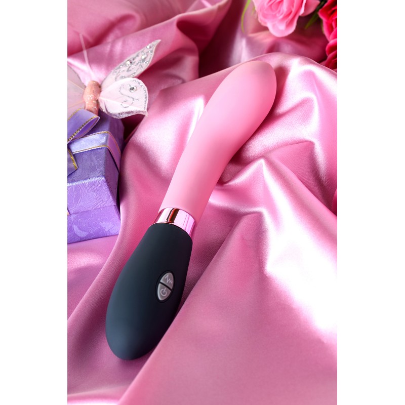 Универсальный массажер Eromantica Monica, силикон, розовый, 21 см